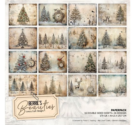 Assortiments de papiers &laquo; Christmas Trees &raquo;