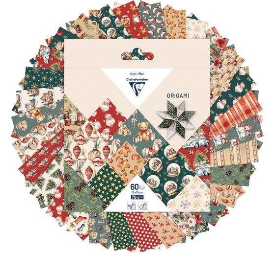 Feuilles de pliage &laquo; No&euml;l &raquo;