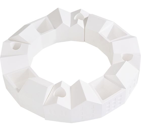 Moule en silicone VBS &laquo; Couronne de l'Avent maisons &raquo;