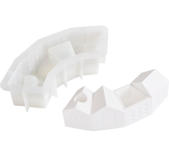 Moule en silicone VBS &laquo; Couronne de l'Avent maisons &raquo;