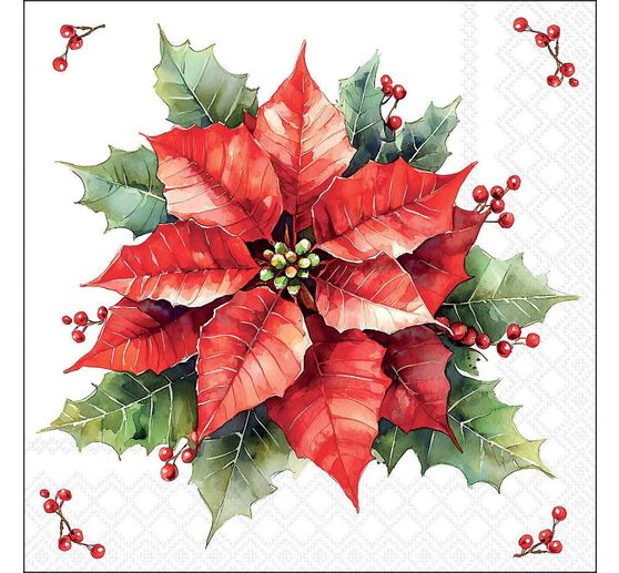 Serviette &laquo; &Eacute;toile de No&euml;l festive &raquo;