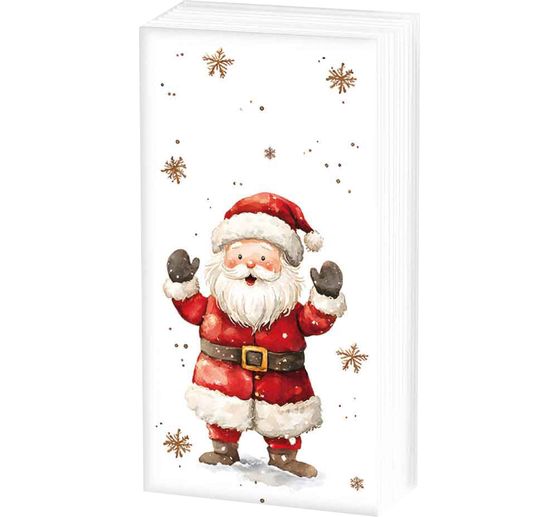 Mouchoirs en papier &laquo; P&egrave;re No&euml;l dans la neige &raquo;