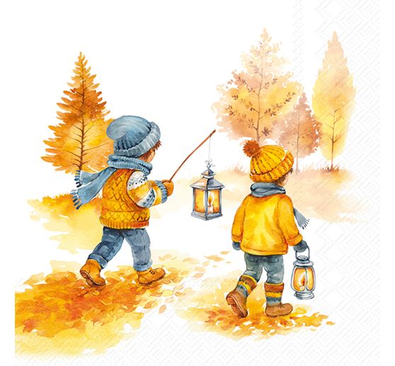 Serviette &laquo; Autumn Walk &raquo;