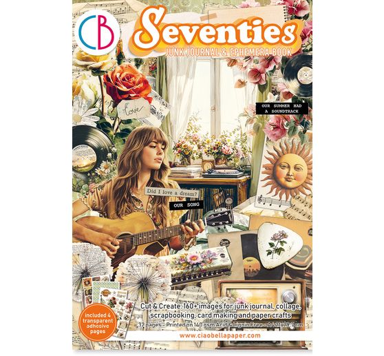 Ciao Bella Junk Journal & Ephemera Book "Seventies"