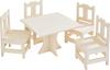 Ensemble table et chaises VBS &laquo; Carr&eacute; &raquo;, 5 pc.