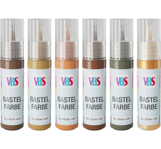 Set de peintures acryliques VBS &laquo; Whispering Woods &raquo;, 6 x 20 ml