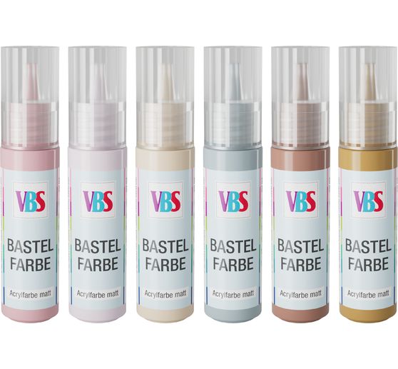 Set de peintures acryliques VBS &laquo; Winter Romance &raquo;, 6 x 20 ml