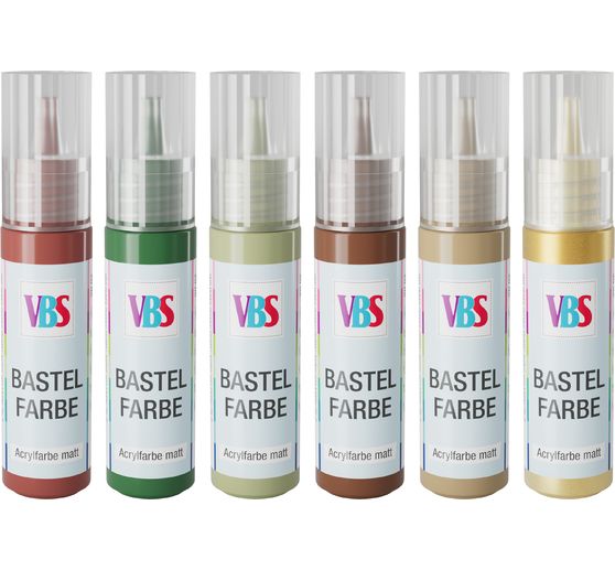 Set de peintures acryliques VBS &laquo; Xmas-Soul &raquo;, 6 x 20 ml