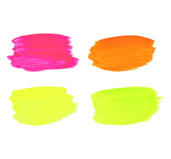 VBS Bastelfarben-Set "NEON", 4 x 30 ml