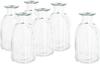 Vase en verre VBS XXL, rainur&eacute;, 6 pc.