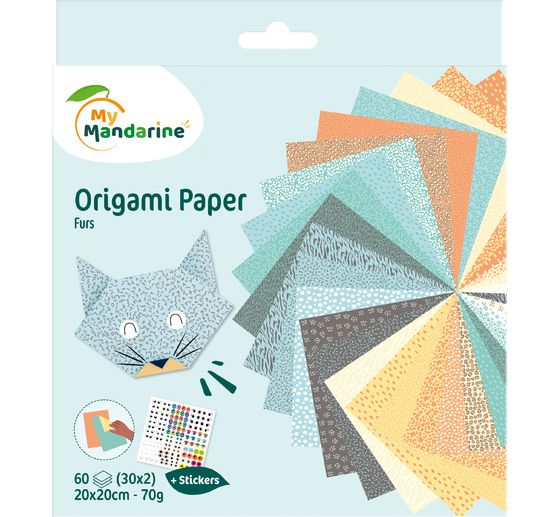Assortiment de papier de pliage &laquo; Animaux &raquo;