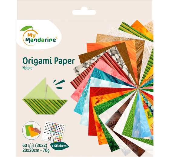 Gamme de papier pli&eacute; "Nature"