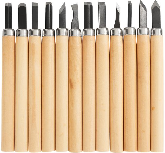 Gouges de gravure VBS, set de 12