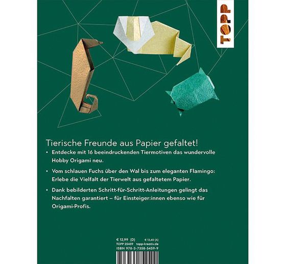 Livre &laquo; Faszinierende Origami-Tierparade &raquo;
