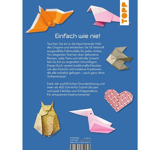 Livre &laquo; Origami f&uuml;r alle &raquo;