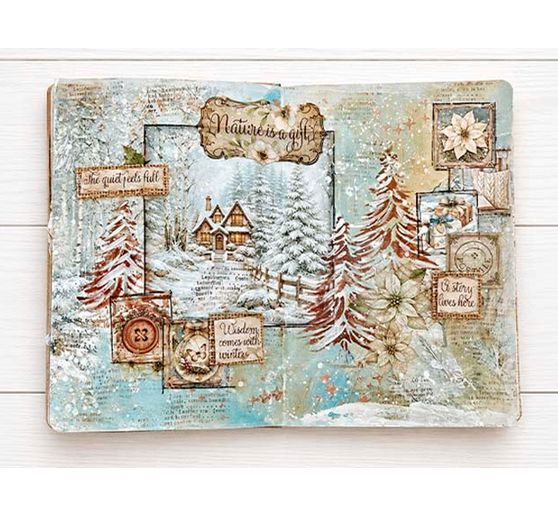 Bloc de papier scrapbooking Stamperia &laquo; White Christmas &raquo;
