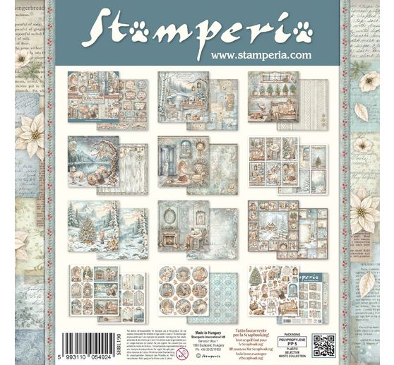 Bloc de papier scrapbooking Stamperia &laquo; White Christmas &raquo;