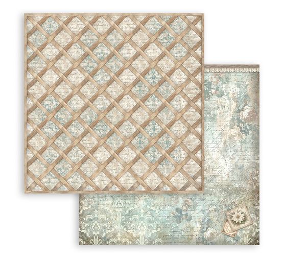 Bloc de papier scrapbooking Stamperia &laquo; White Christmas Backgrounds &raquo;