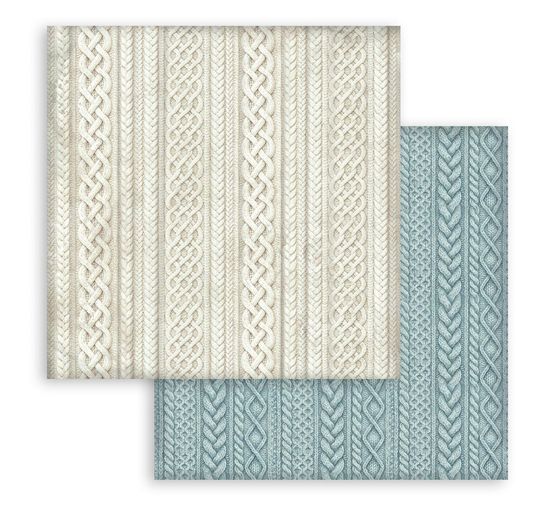 Bloc de papier scrapbooking Stamperia &laquo; White Christmas Backgrounds &raquo;