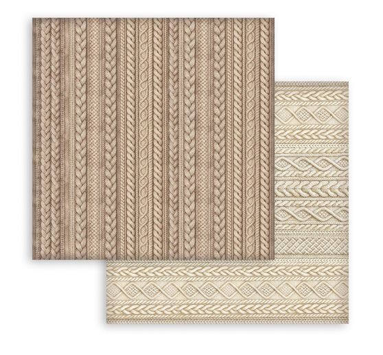 Bloc de papier scrapbooking Stamperia &laquo; White Christmas Backgrounds &raquo;