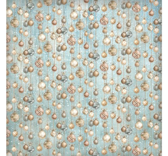 Bloc de papier scrapbooking Stamperia &laquo; White Christmas Backgrounds &raquo;