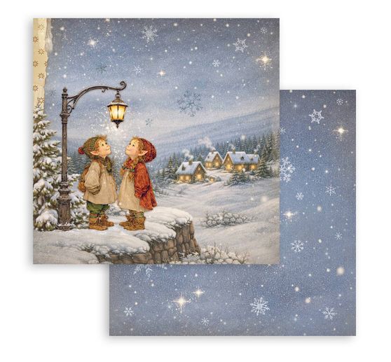 Bloc de papier scrapbooking Stamperia &laquo; Silent Night &raquo;