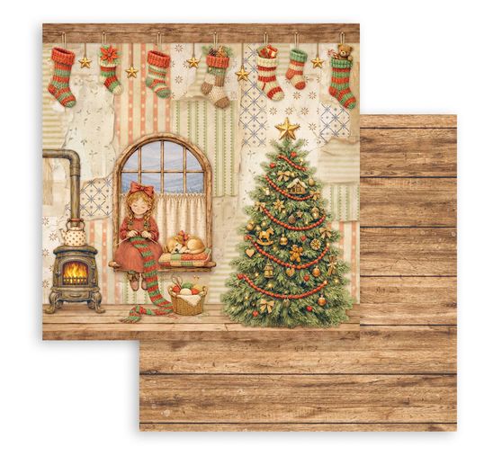Bloc de papier scrapbooking Stamperia &laquo; Silent Night &raquo;
