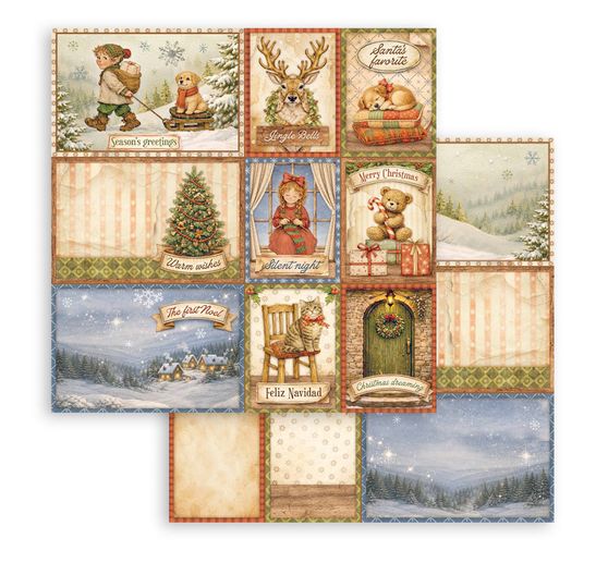 Bloc de papier scrapbooking Stamperia &laquo; Silent Night &raquo;
