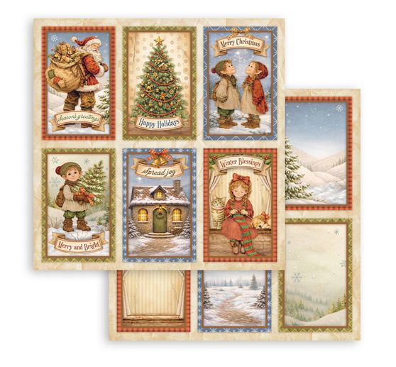 Bloc de papier scrapbooking Stamperia &laquo; Silent Night &raquo;