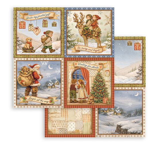 Bloc de papier scrapbooking Stamperia &laquo; Silent Night &raquo;