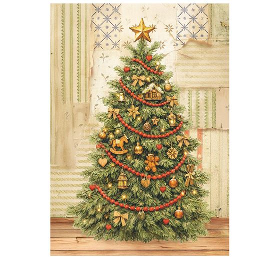 Assortiment de soies de paille &agrave; motifs Stamperia &laquo; Silent Night &raquo;, DIN A6, set de 8 pi&egrave;ces
