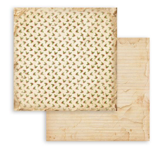 Bloc de papier scrapbooking Stamperia &laquo; Silent Night Backgrounds &raquo;