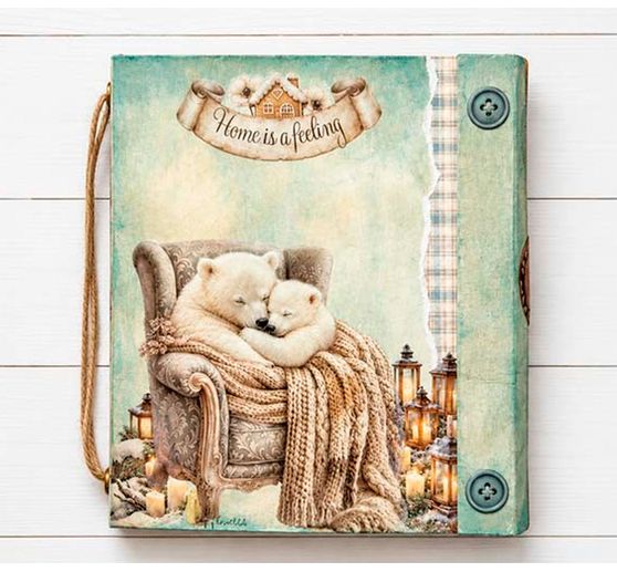 Assortiment de Rub On Stamperia &laquo; White Christmas &raquo;