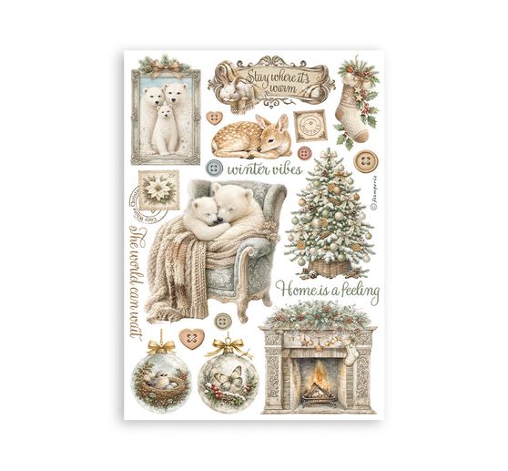 Washi pad Stamperia &laquo; White Christmas &raquo;
