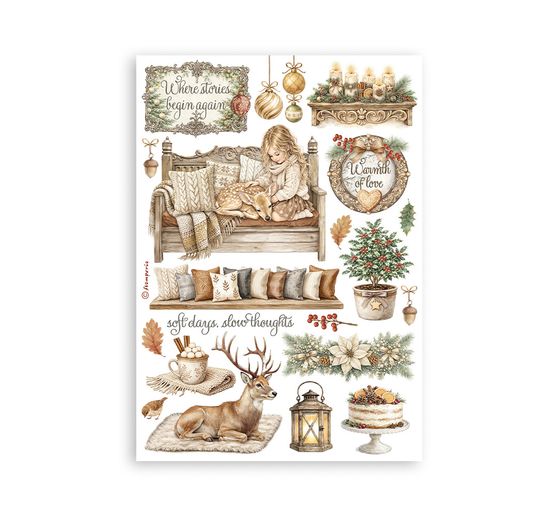 Washi pad Stamperia &laquo; White Christmas &raquo;
