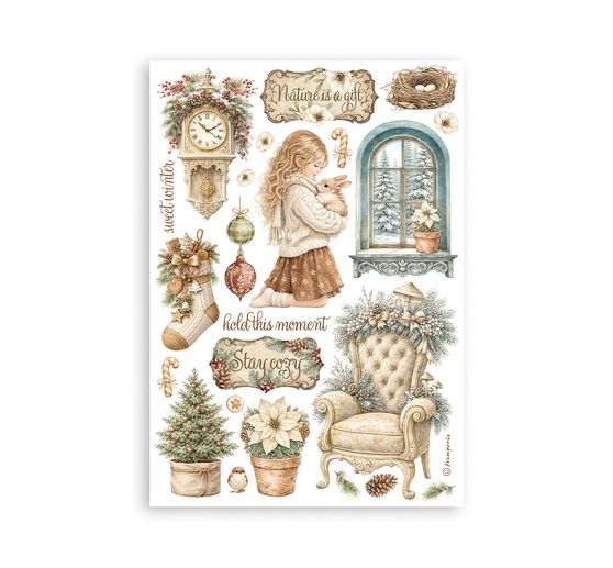 Washi pad Stamperia &laquo; White Christmas &raquo;