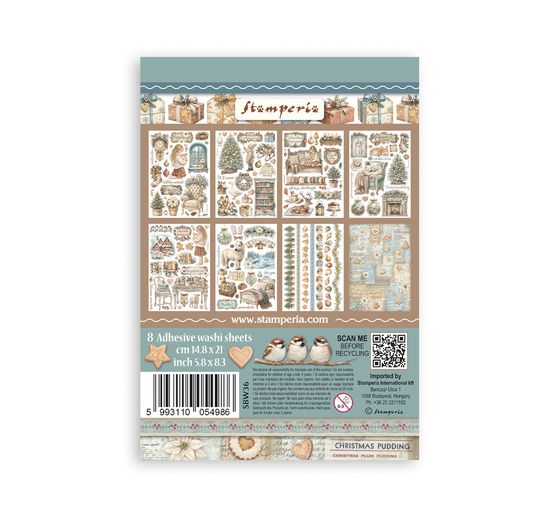 Washi pad Stamperia &laquo; White Christmas &raquo;