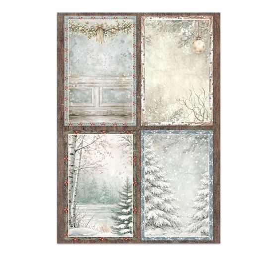 A5 Junk Journal Focus Points Stamperia &laquo; White Christmas &raquo;
