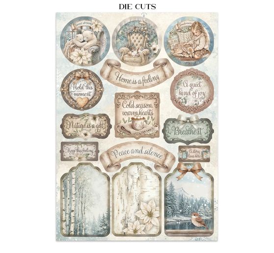 A5 Junk Journal Focus Points Stamperia &laquo; White Christmas &raquo;