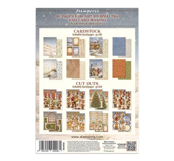 A5 Junk Journal Focus Points Stamperia &laquo; Silent Night &raquo;
