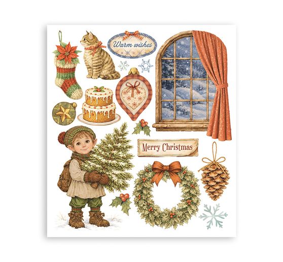 Stamperia XL Rub On assortment "Silent Night"