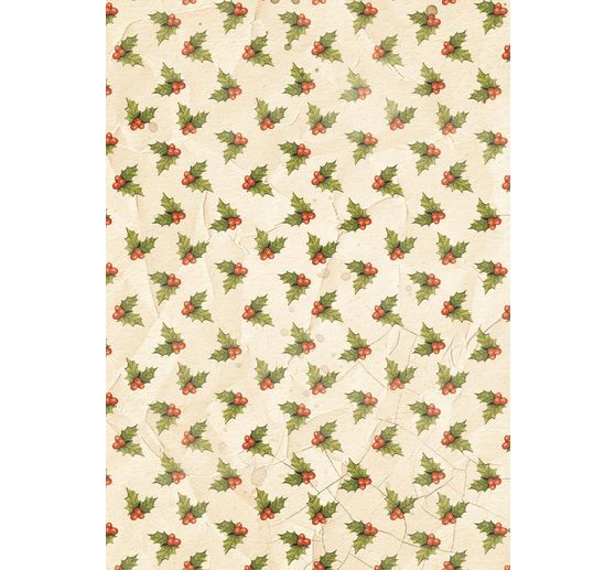 Soie de paille &agrave; motifs backgrounds Stamperia &laquo; Silent Night &raquo;, DIN A6, set de 8 pi&egrave;ces