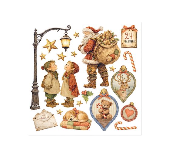 Assortiment de Rub On Stamperia &laquo; Silent Nightas &raquo;