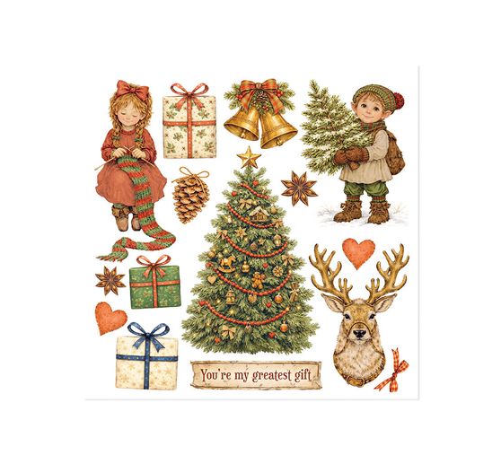 Assortiment de Rub On Stamperia &laquo; Silent Nightas &raquo;