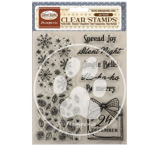Tampons Clear Stamps Stamperia &laquo; Silent Night &raquo;