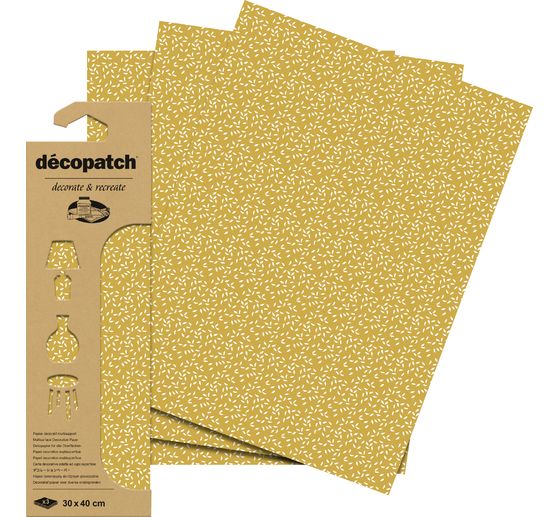 D&eacute;copatch Hot-Foil Papier "Leaves"
