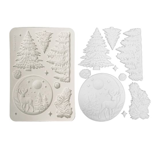 Moule en silicone A5 Stamperia &laquo; Winter Landscape &raquo;