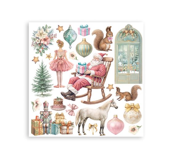 Assortiment de Rub On Stamperia &laquo; Winter Magic &raquo;