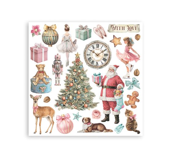 Assortiment de Rub On Stamperia &laquo; Winter Magic &raquo;