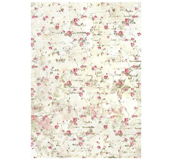 Soie de paille &agrave; motifs backgrounds Stamperia &laquo; Winter Magic &raquo;, DIN A6, set de 8 pi&egrave;ces